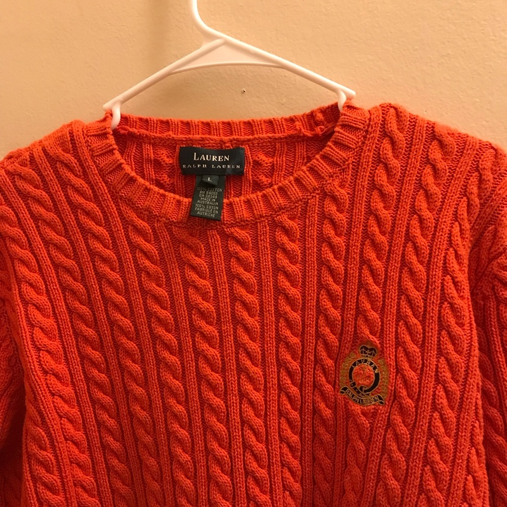 Orange knit Lauren Ralph Lauren